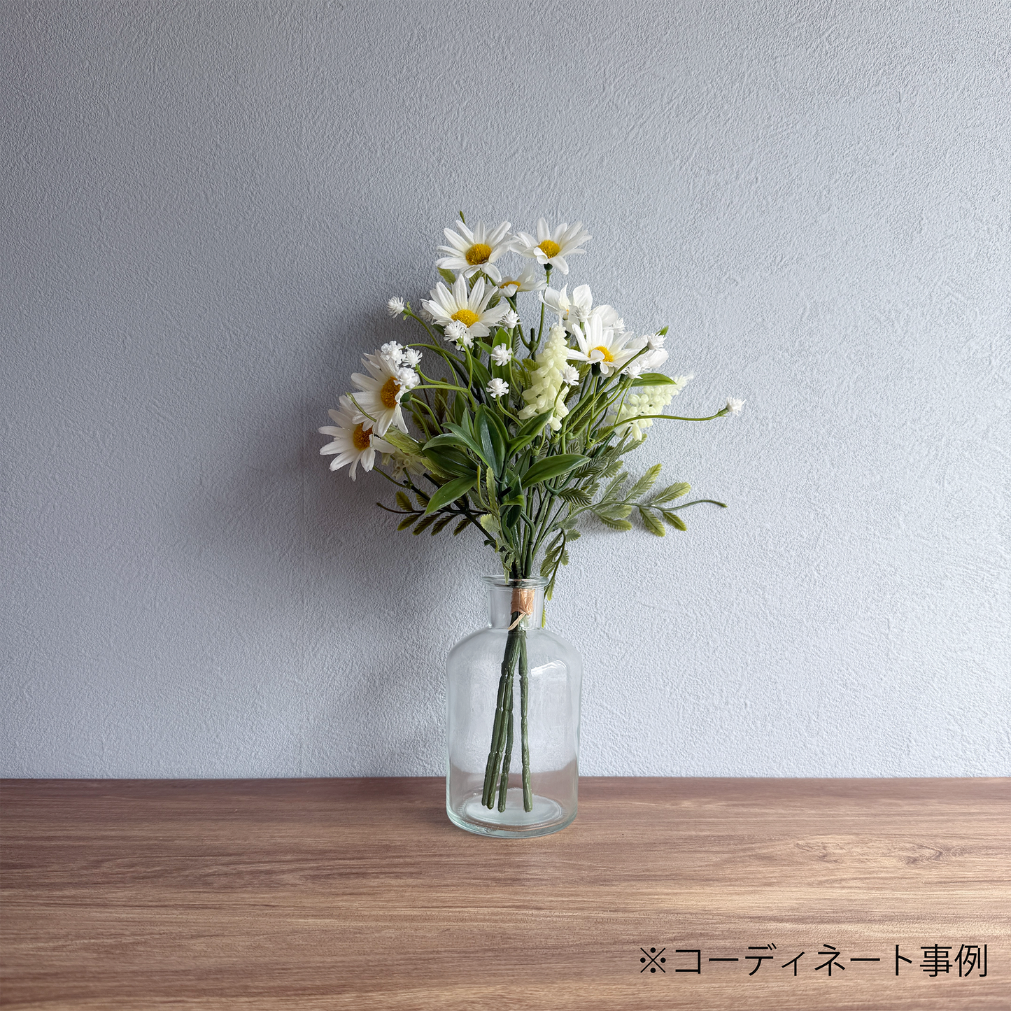 【造花】スプリングデージー・ナチュラルブーケ ホワイト