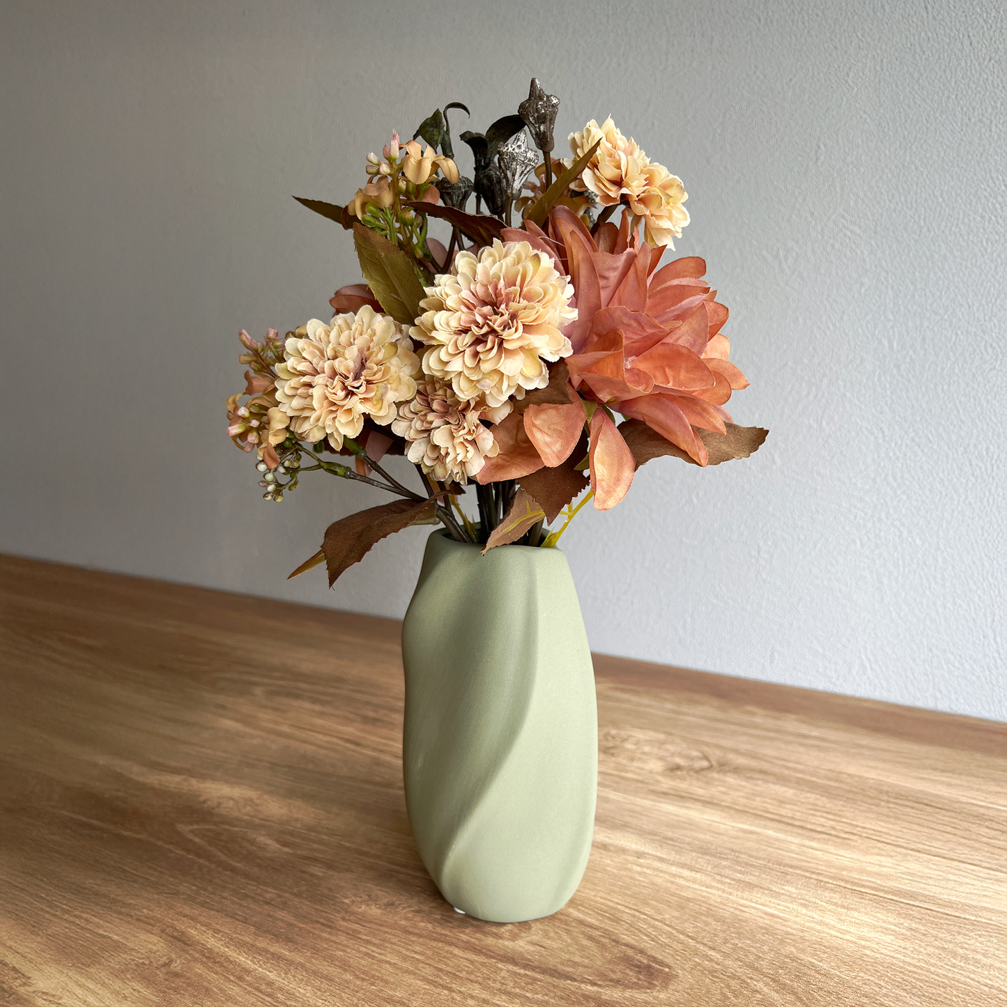 ダリアエスピラル Bouquet & Vaseセット3