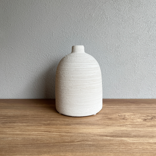 【花瓶】Coron Clay  高さ14cm  マットホワイト