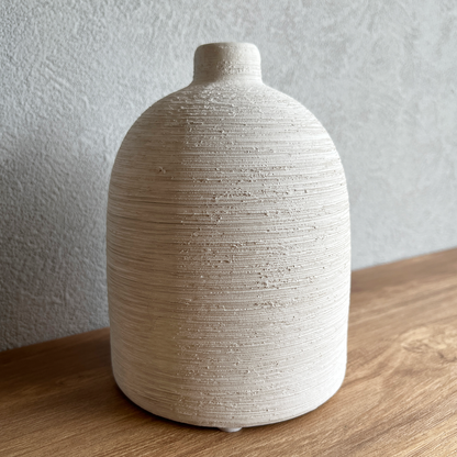 【花瓶】Coron Clay  高さ14cm  マットホワイト