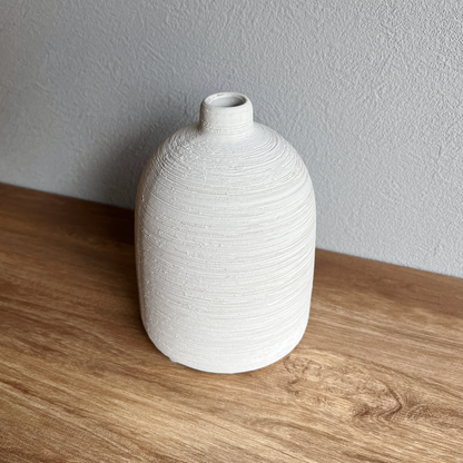 【花瓶】Coron Clay  高さ14cm  マットホワイト
