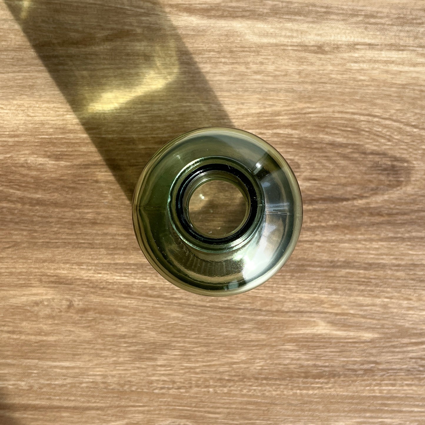 【造花】ドライナチュラル ＆ スモーキーグリーンガラス   Bouquet & Vaseセット