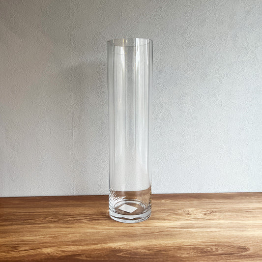 【花瓶】ガラス花瓶   円筒型   高さ40cm