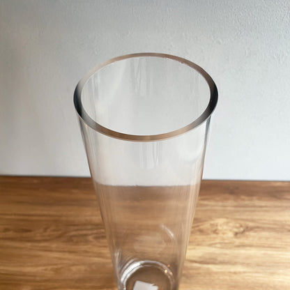【花瓶】ガラス花瓶   円筒型   高さ40cm