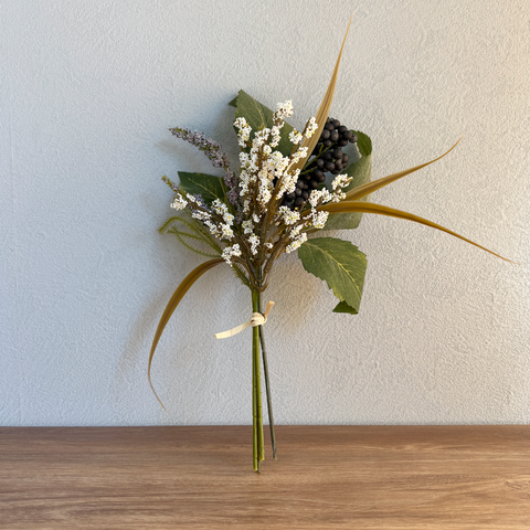 【造花】ベリーリーフミックスプティ ブルー