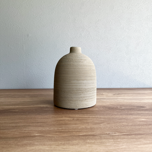 【花瓶】Coron Clay  高さ14cm  サンドベージュ1