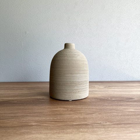 【花瓶】Coron Clay  高さ14cm  サンドベージュ