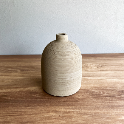 【花瓶】Coron Clay  高さ14cm  サンドベージュ2
