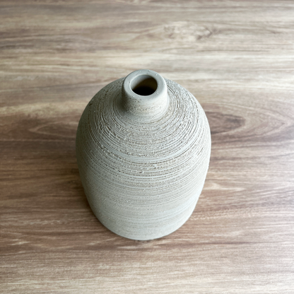 【花瓶】Coron Clay  高さ14cm  サンドベージュ3