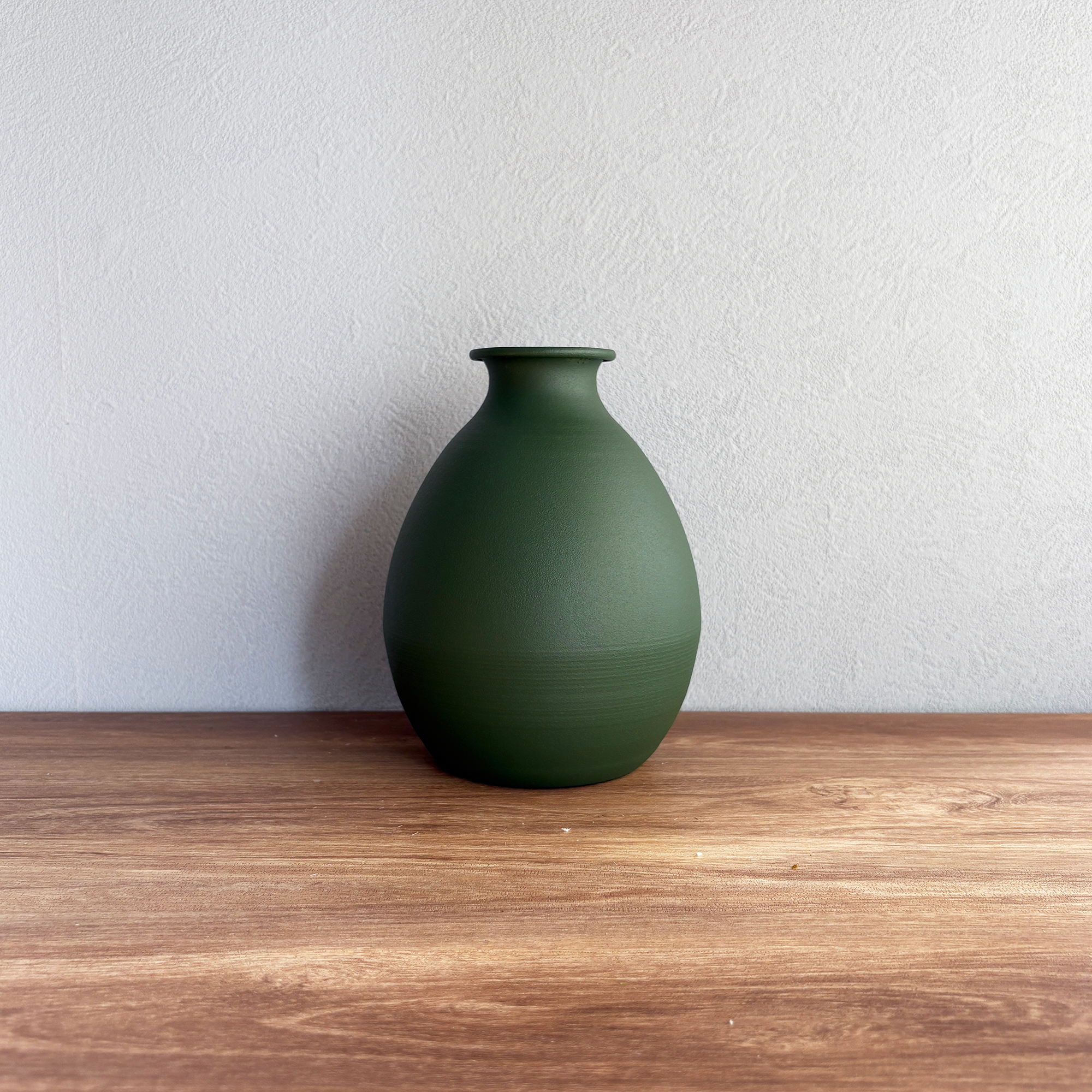 【花瓶】GNOME Vase ノームベース 高さ18cm  スモーキーグリーン