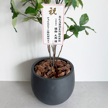【大型フェイクグリーン】ドウダン 100cm CEMENT POT / GL 10