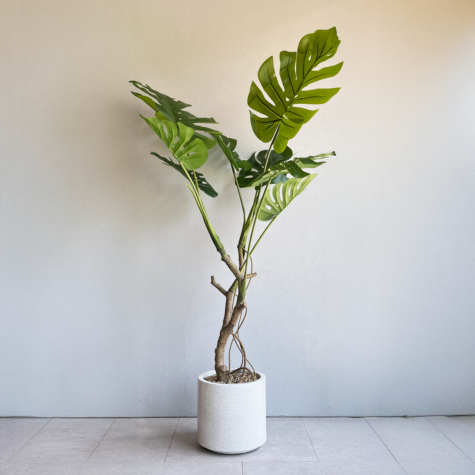 光触媒　人工観葉植物　フェイクグリーン　110センチモンステラポット（鉢選択可） 光触媒 人工観葉植物 フェイクグリーン 110センチモンステラ