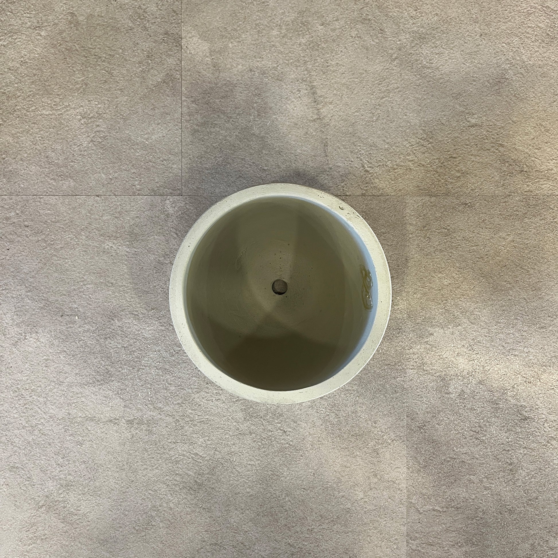 ラウンドストーンポット ミストグレー 4