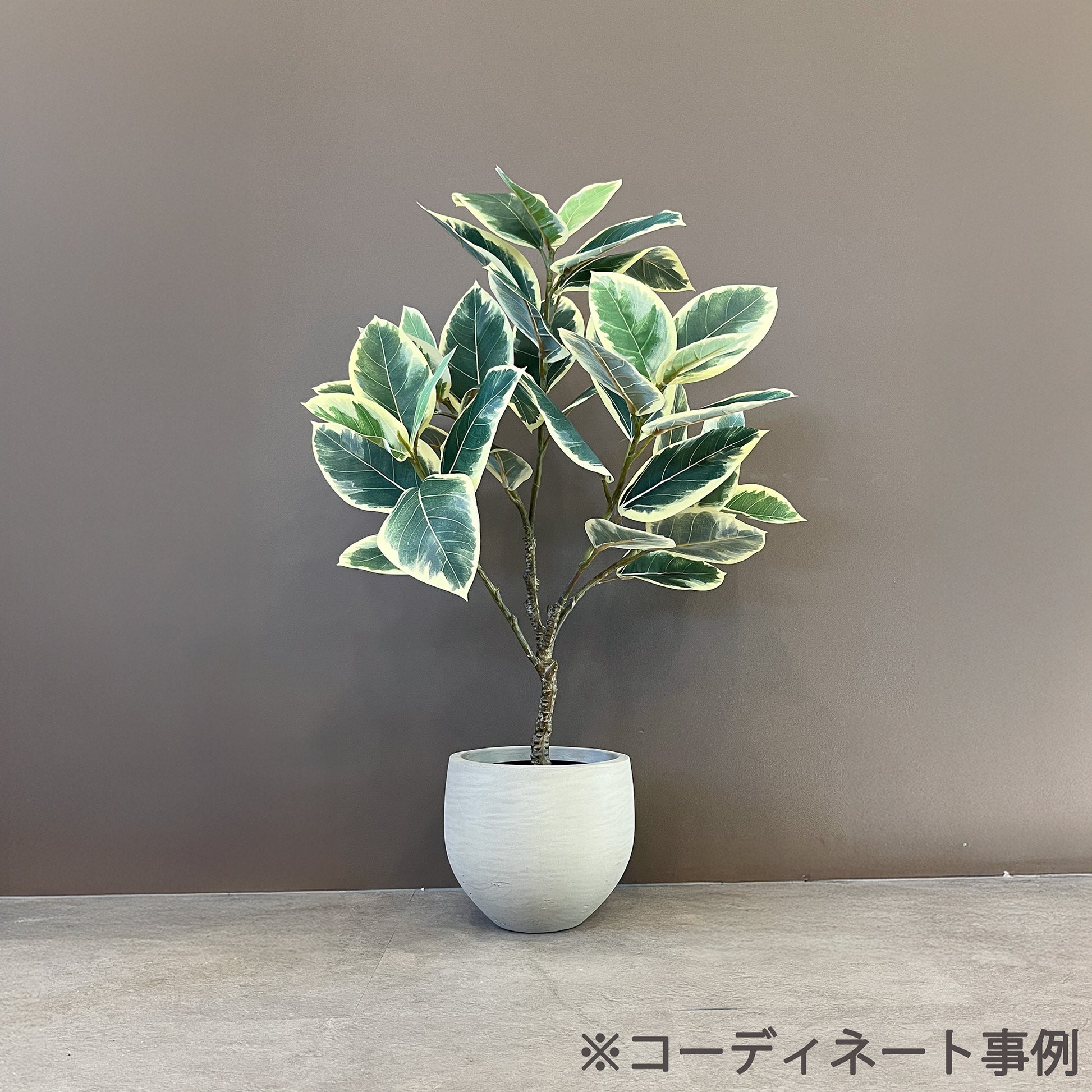 ラウンドストーンポット ミストグレー 7