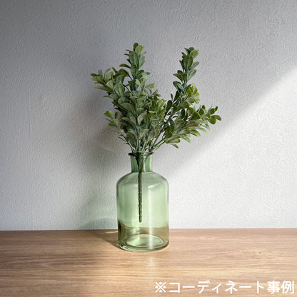 スモーキーグリーンガラスボトル プティ  高さ12.5cm 6